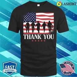 veterans day shirt, memorial day thank you veterans american flag t-shirt - olashirt