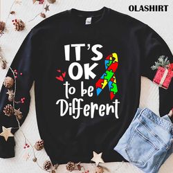 its ok to be different autism awareness shirt - olashirt