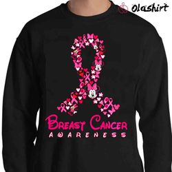 minnie pink ribbon shirt, minnie breast cancer, breast cancer awareness - olashirt