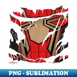 marvel spider-man no way home iron costume ripped halloween - instant png sublimation download - bold & eye-catching