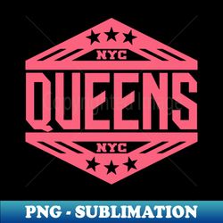 queens nyc - elegant sublimation png download - perfect for personalization