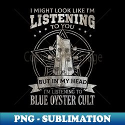 blue yster cult - artistic sublimation digital file - enhance your apparel with stunning detail