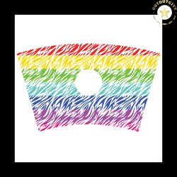 rainbow zibra starbucks full wrap svg, trending svg, starbucks wrap svg, full wrap starbucks svg, rainbow cup wrap, star