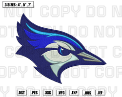 creighton bluejays mascot embroidery designs, machine embroidery files, nfl embroidery files