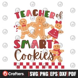 funny teacher of smart cookies svg graphic design file