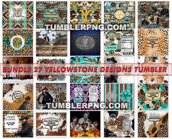 Bundle 27 Yellowstone Design Tumbler, Tumbler Bundle Design, Sublimation Tumbler Bundle, 20oz Skinny Tumbler 24