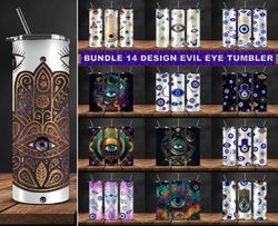 bundle 14 design evil eye tumbler, tumbler bundle design, sublimation tumbler bundle, 20oz skinny tumbler 32