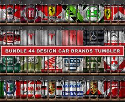 bundle 44 design car brands tumbler, tumbler bundle design, sublimation tumbler bundle, 20oz skinny tumbler 13