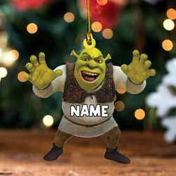 shrek ornament, christmas ornament, shrek christmas ornament