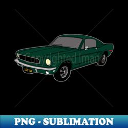1968 Ford Mustang GT Cult Film - Artistic Sublimation Digital File - Enhance Your Apparel with Stunning Detail