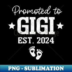 promoted to gigi 2024 for pregnancy baby announcement 2024 - instant png sublimation download - unleash your inner rebellion