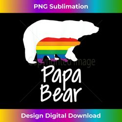 LGBT Dad Papa Bear Mothers Gay Lesbian Pride Rainbow - Crafted Sublimation Digital Download - Crafted for Sublimation Excellence