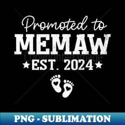 promoted to memaw 2024 for pregnancy baby announcement 2024 - high-resolution png sublimation file - capture imagination with every detail