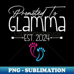 promoted to glamma 2024 for pregnancy baby announcement 2024 - vintage sublimation png download - stunning sublimation graphics