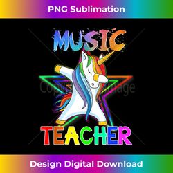 Dabbing Unicorn Music Teacher T shirt Girls Kids Women Tank T - Chic Sublimation Digital Download - Access the Spectrum of Sublimation Artistry