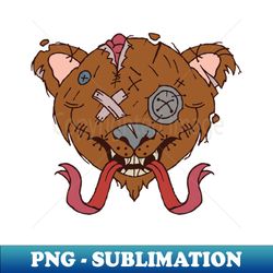 creepy teddy bear head - elegant sublimation png download - revolutionize your designs