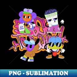 Hip Hop groovy gangs - Aesthetic Sublimation Digital File - Bring Your Designs to Life