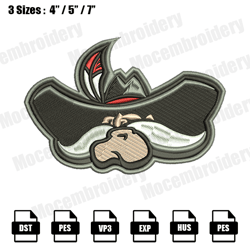 unlv rebels mascot embroidery designs, nfl embroidery design file instant download