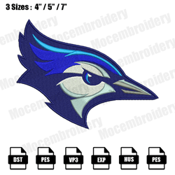 creighton bluejays mascot embroidery designs, nfl embroidery design file instant download