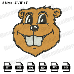 minnesota golden gophers mascot embroidery designs, nfl embroidery design file instant download