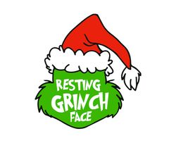 grinch christmas svg, christmas svg, grinch svg, grinchy green svg, funny grinch svg, cute grinch svg, santa hat svg 210