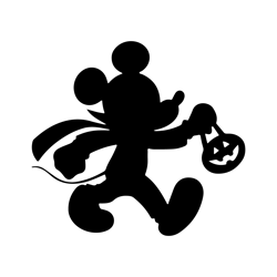 mickey mouse, trick or treat, halloween - color digital download, svg, png, cricut, silhouette cut file, vector instant