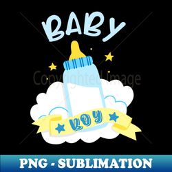 Baby Announcement Boy Child Birth - Artistic Sublimation Digital File - Spice Up Your Sublimation Projects