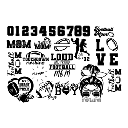 football mom svg bundle, football mom svg, football svg, hand lettered svg, football shirt svg, football team svg, sport