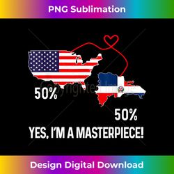 half american half dominican flag combined rd usa pride - bespoke sublimation digital file - elevate your style with intricate details