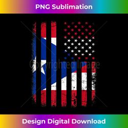 puerto rican american flag puerto rican roots puerto rico - bespoke sublimation digital file - channel your creative rebel