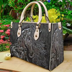 horse skull leather handbag, horse lovers handbag, horse women bags and purses