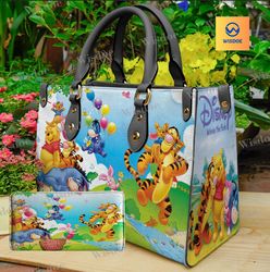 winnie the pooh leather bag, pooh women bags and purses, pooh lovers handbag