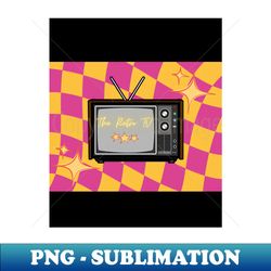 The retro TV - Decorative Sublimation PNG File - Add a Festive Touch to Every Day