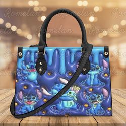 custom stitch cute leather handbag, stitch woman purse, stitch lovers handbag