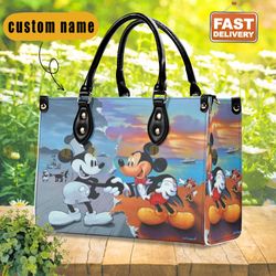 mickey women leather bag, mickey women handbag, disney handbag