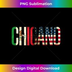 chicano mexican american flag tank top - minimalist sublimation digital file - animate your creative concepts