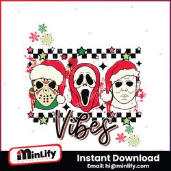 horror movie characters christmas vibes svg digital file