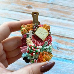 magnet miniature charcuterie christmas board