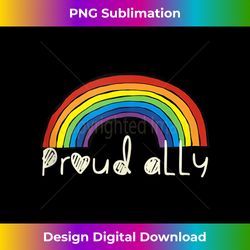 proud ally rainbow lgbt pride month tank top - minimalist sublimation digital file - spark your artistic genius