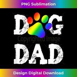 gay dog lover t dog dad lgbt rainbow paw - bohemian sublimation digital download - immerse in creativity with every design