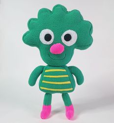 broccoli plush toy from "simple song" cartoon