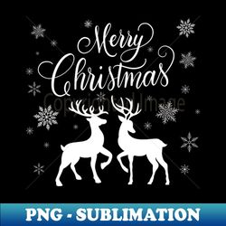 merry christmas deer - artistic sublimation digital file - stunning sublimation graphics