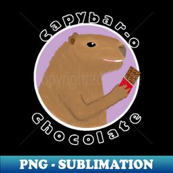 capybar-o chocolate funny happy capybara - instant png sublimation download - perfect for personalization