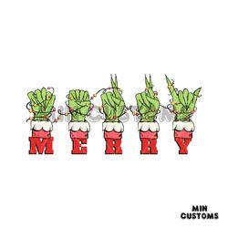 grinch hand asl merry christmas sign language svg file
