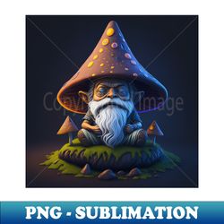 Gnome n Mushrooms - PNG Sublimation Digital Download - Perfect for Personalization