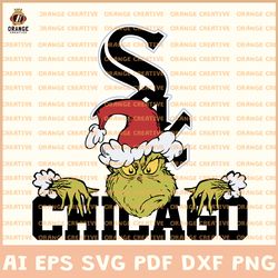 chicago white sox svg files, mlb white sox logo clipart, grinch vector, svg files for cricut, digital download