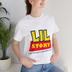 big little gbig ggbig sorority shirts,big story lil story family story unisex tees,big little reveal