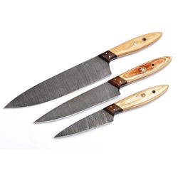 damascus steel kitchen chef set