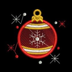 festive elegance-christmas ball embroidery design