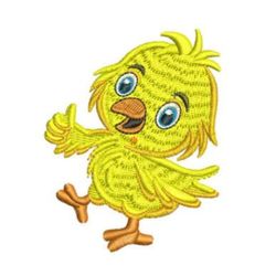 sweet peep- cute chick embroidery design